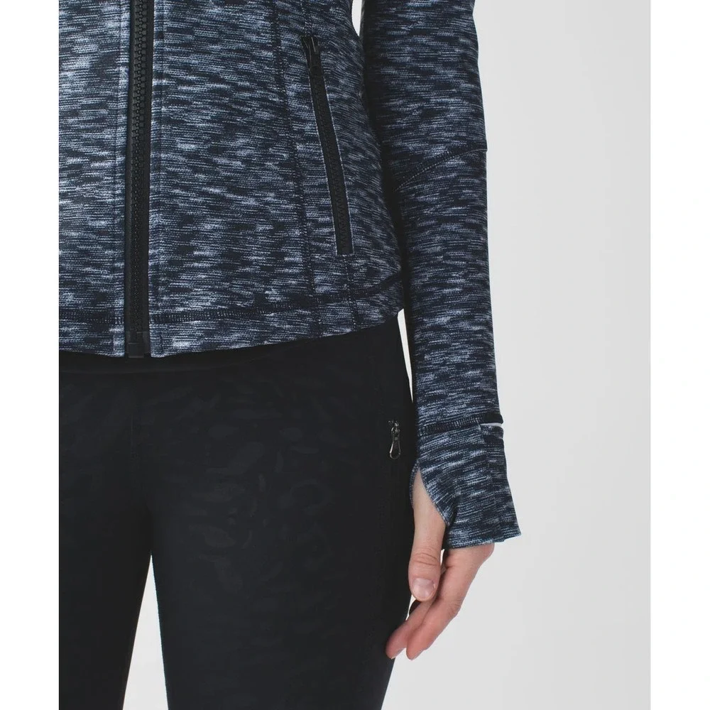 Lululemon Define Jacket Dramatic Static White Black